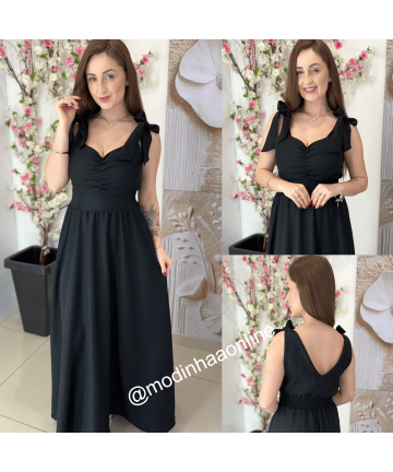 Vestido Valquiria Preto